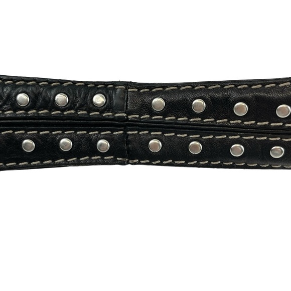 MICHAEL Michael Kors Large Astor Hobo Soft Leather in Black Silver Studs Rivets - Picture 8 of 11